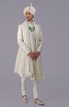 To Be In Love Ivory-Gold Embroidered Sherwani Set