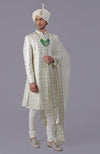 To Be In Love Ivory-Gold Embroidered Sherwani Set