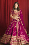 Why I Love Thee Fuchsia Fedora Lehenga Set