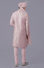 To Be In Love Burnished Lilac Embroidered Sherwani Set