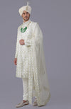 To Be In Love Ivory-Gold Embroidered Sherwani Set