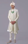 To Be In Love Ivory-Gold Embroidered Sherwani Set