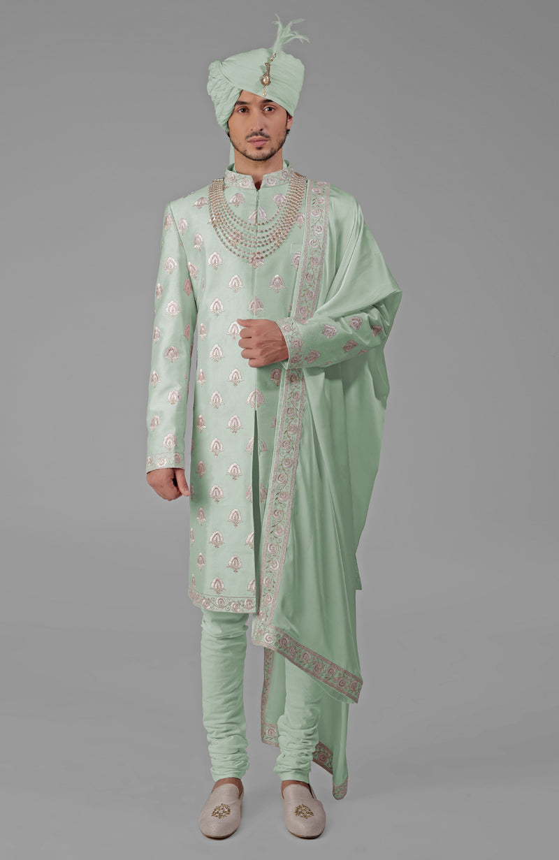 Yours Dewkist Embroidered Sherwani Set