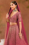 Flirtation Deep Rosewood Lehenga Set