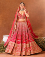 Flirtation Scarlet Red Lehenga Set