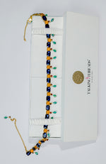 Blue Jewelled Crystal Belt