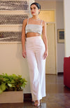 Diamante Crystal Hand Embroidered Bustier and Pants Set