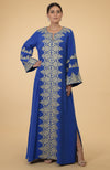 Black- Gold Kashmir Embroidered Kaftan