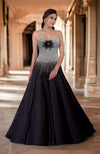 Crystella Black Crystal Hand Embroidered Ball Gown