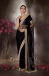 Black Beads & Zardozi Hand Embroidered Saree