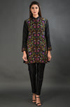 Black Kashmir Kani Art Embroidered Jacket