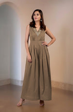 Brownie Gold Tilla Hand Embroidered Jumpsuit