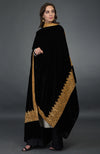 Black Kashmiri Tilla Embroidered Dupatta With Palazzo Suit