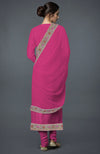 Pink Peacock Kashmiri Kashidakari Hand Embroidered Suit