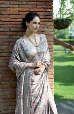 Masterpiece Tea Rose Parsi Gara Hand Embroidered Saree