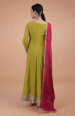 Iktara Citrus - Queen Pink Gota Patti Embroidered Anarkali Set