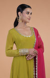 Iktara Citrus - Queen Pink Gota Patti Embroidered Anarkali Set