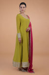 Iktara Citrus - Queen Pink Gota Patti Embroidered Anarkali Set