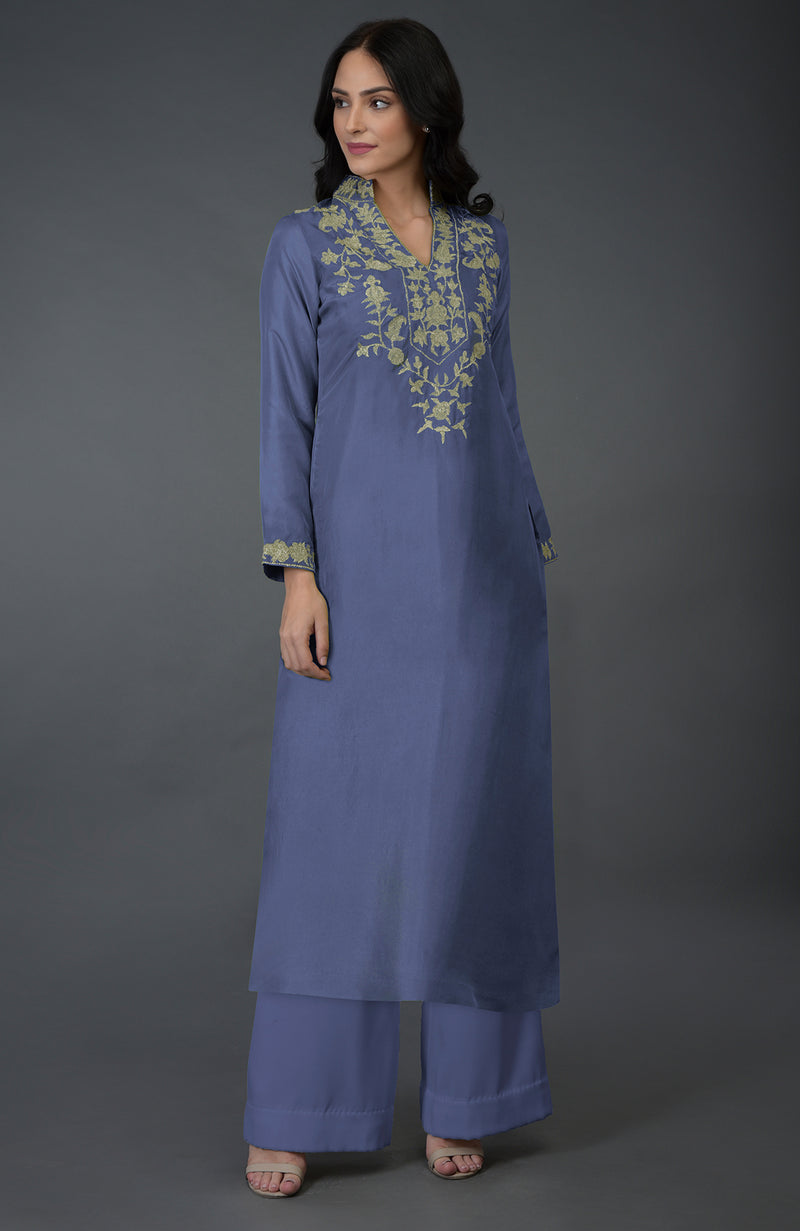 Chutney Kashmiri Tilla Embroidered Kurta Set