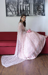 Pink Chikankari & Beads Zardozi Hand Embroidered Lehenga Set