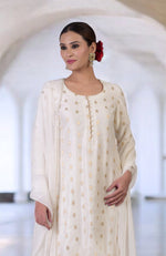 Ivory Banarasi Bootah & Aari Tilla Embroidered Kurta  Set