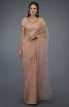 Pressed Rose Zardozi Gota Patti Embroidered Saree & Blouse