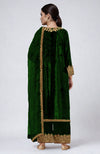 Emerald Green Kashmiri Tilla Aari Embroidered Palazzo Set