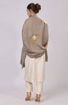 Beige Kashmir Bagh Floral Embroidered Shawl