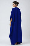 Royal Blue  Kashmiri Tilla Embroidered Kaftan