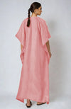 Peony Pink Marori Gota Patti & Zardozi  Embroidered  Kaftan