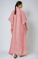 Peony Pink Marori Gota Patti & Zardozi  Embroidered  Kaftan