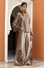 Kashmir Kashidakari Jamawar Embroidered Jacket Set