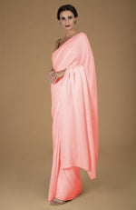 Blush Timeless Pure Pashmina Cashmere Saree With Blouse