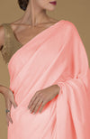 Blush Timeless Pure Pashmina Cashmere Saree With Blouse