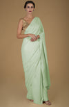 Bottle Green Timeless Pure Pashmina Cashmere Saree With Blouse