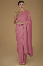 Blush Timeless Pure Pashmina Cashmere Saree With Blouse