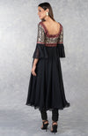 Black Benares Brocade Embroidered Anarkali Set