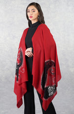 Madonna Paisley Chantilly & Swarovski Pure Cashmere Stole