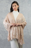 Madonna Nude - Beige Chantilly Pure Cashmere Stole