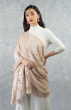 Madonna Nude - Beige Chantilly Pure Cashmere Stole