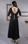 Black Pure Georgette Anarkali Set