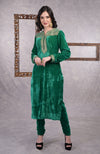 Rich Green Zardozi Hand Embroidered Kurta Set