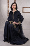 Midnight Blue Zardozi Hand Embroidered Sharara Set