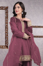 Hawthorn Rose Marori Gota Patti & Zardozi Hand Embroidered Sharara Set