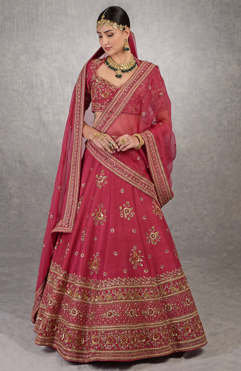 Unending Love Red Lehenga Set