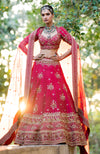 Unending Love Red Lehenga Set