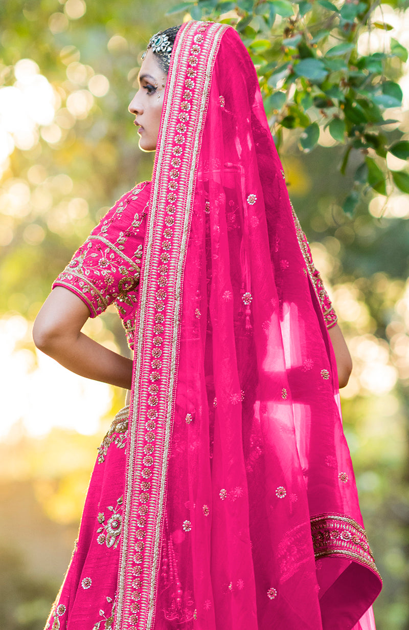 Unending Love Hot Pink Lehenga Set