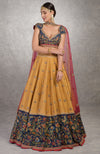 How do I love thee Classic Blue Lehenga