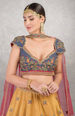 How do I love thee Classic Blue Lehenga