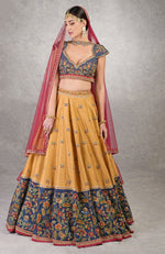 How do I love thee Classic Blue Lehenga